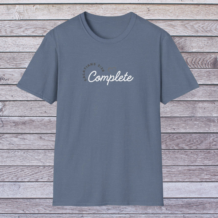 Complete in Christ | Adult Unisex Soft Style Christian T-Shirt