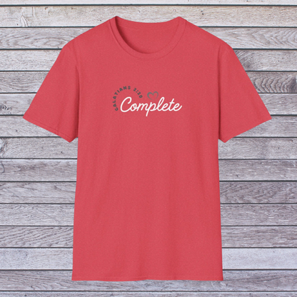 Complete in Christ | Adult Unisex Soft Style Christian T-Shirt
