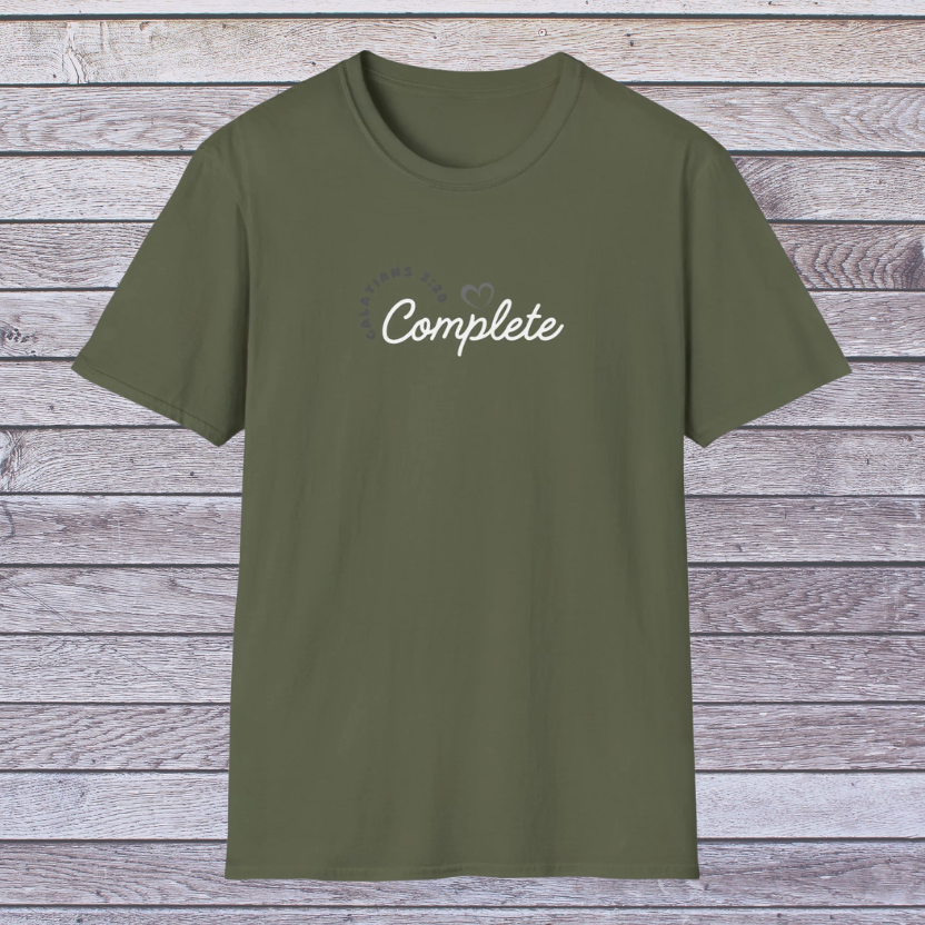 Complete in Christ | Adult Unisex Soft Style Christian T-Shirt