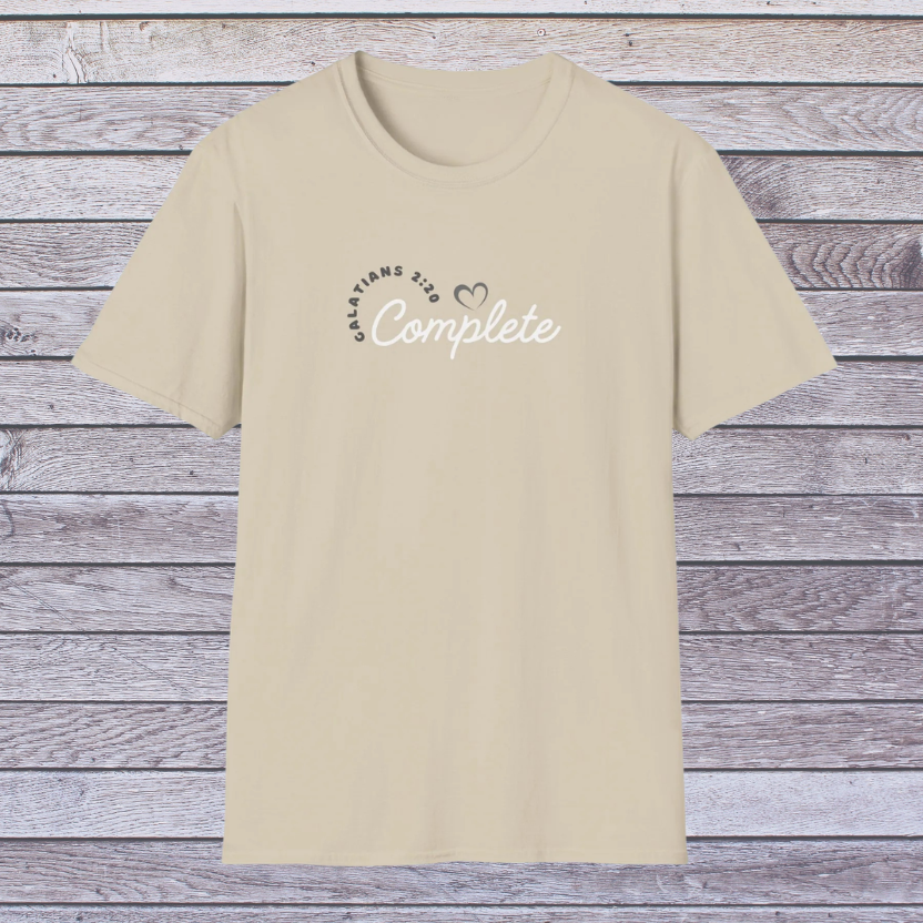 Complete in Christ | Adult Unisex Soft Style Christian T-Shirt