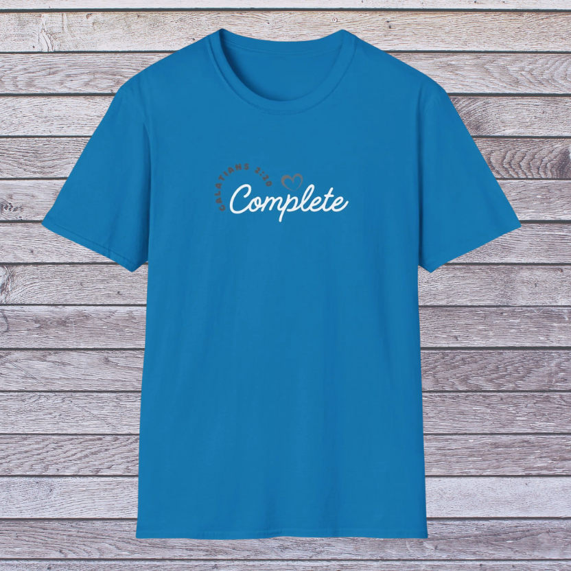 Complete in Christ | Adult Unisex Soft Style Christian T-Shirt
