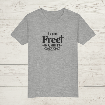 Free in Christ | Youth Christian T-Shirt