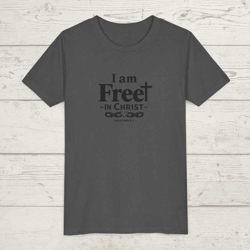 Free in Christ | Youth Christian T-Shirt