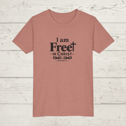 Free in Christ | Youth Christian T-Shirt