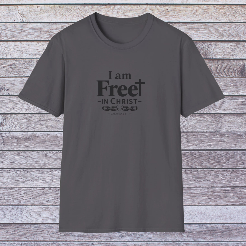 Free in Christ | Adult Unisex Softstyle Christian Identity T-Shirt