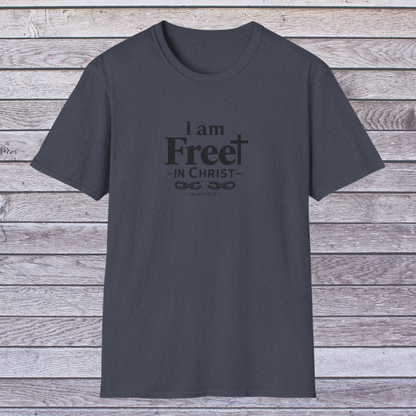 Free in Christ | Adult Unisex Softstyle Christian Identity T-Shirt