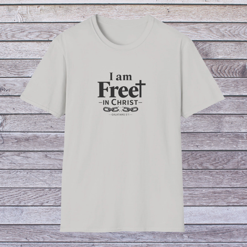 Free in Christ | Adult Unisex Softstyle Christian Identity T-Shirt