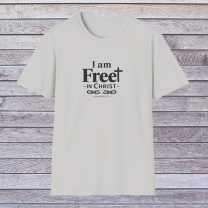 Free in Christ | Adult Unisex Softstyle Christian Identity T-Shirt