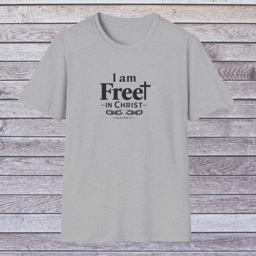 Free in Christ | Adult Unisex Softstyle Christian Identity T-Shirt