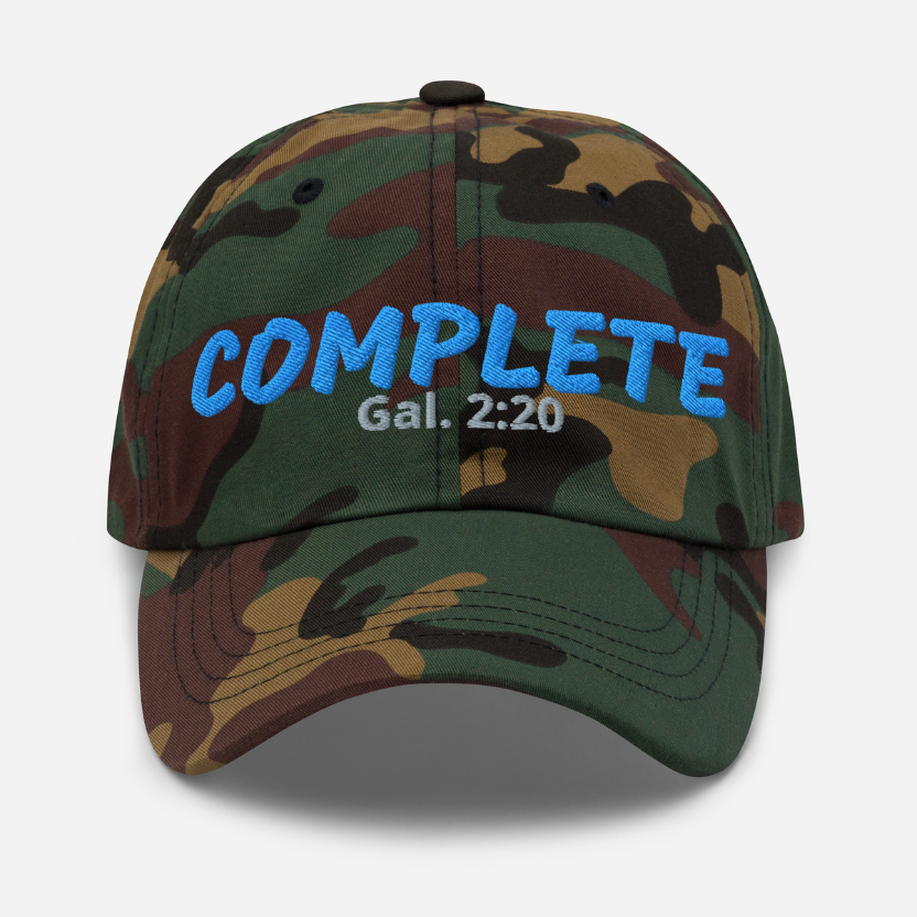 Complete in Christ | Embroidered Christian Dad Cap