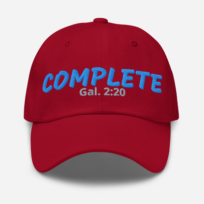 Complete in Christ | Embroidered Christian Dad Cap