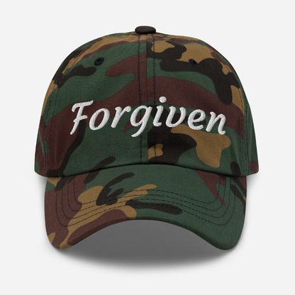 Forgiven | Embroidered Christian Dad Cap