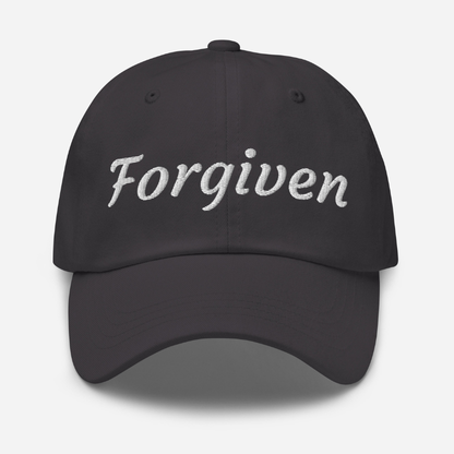 Forgiven | Embroidered Christian Dad Cap