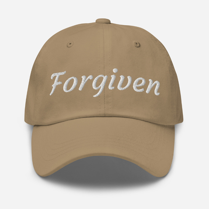 Forgiven | Embroidered Christian Dad Cap