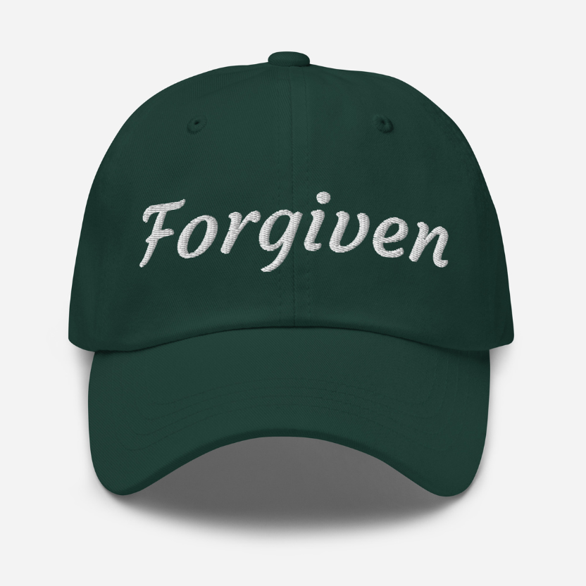 Forgiven | Embroidered Christian Dad Cap