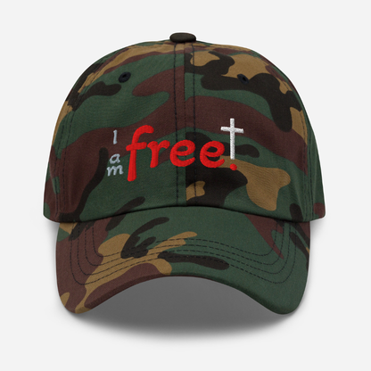 Free in Christ | Embroidered Christian Dad Cap