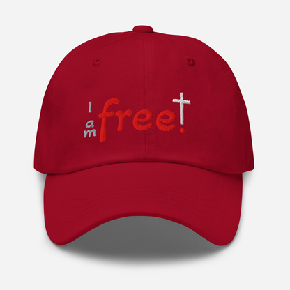 Free in Christ | Embroidered Christian Dad Cap