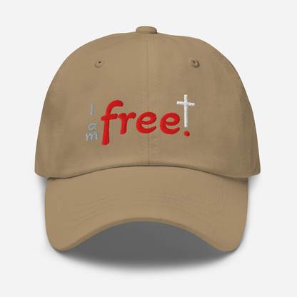 Free in Christ | Embroidered Christian Dad Cap