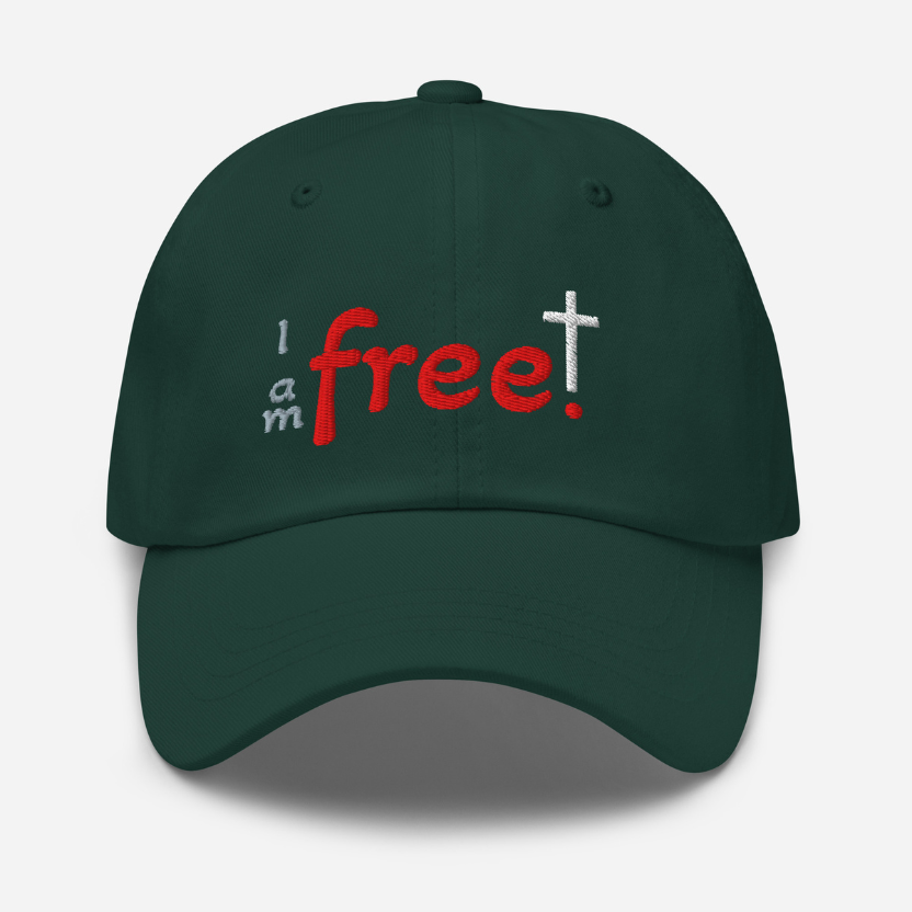 Free in Christ | Embroidered Christian Dad Cap