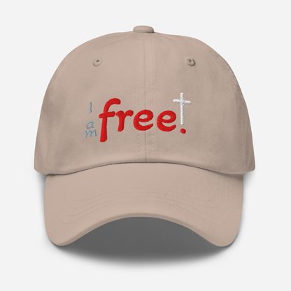 Free in Christ | Embroidered Christian Dad Cap